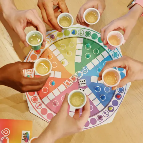 8 Vasitos De Shot De Colores Lud8 Sin Texto