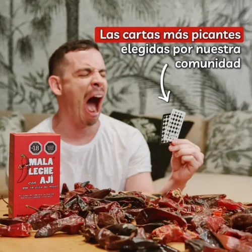 hombre gritando por mala leche con aji 2