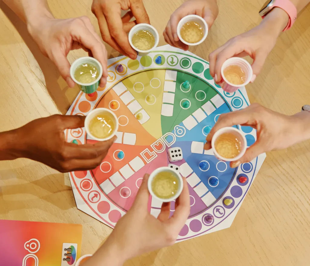 8 vasitos de shot de colores lud8