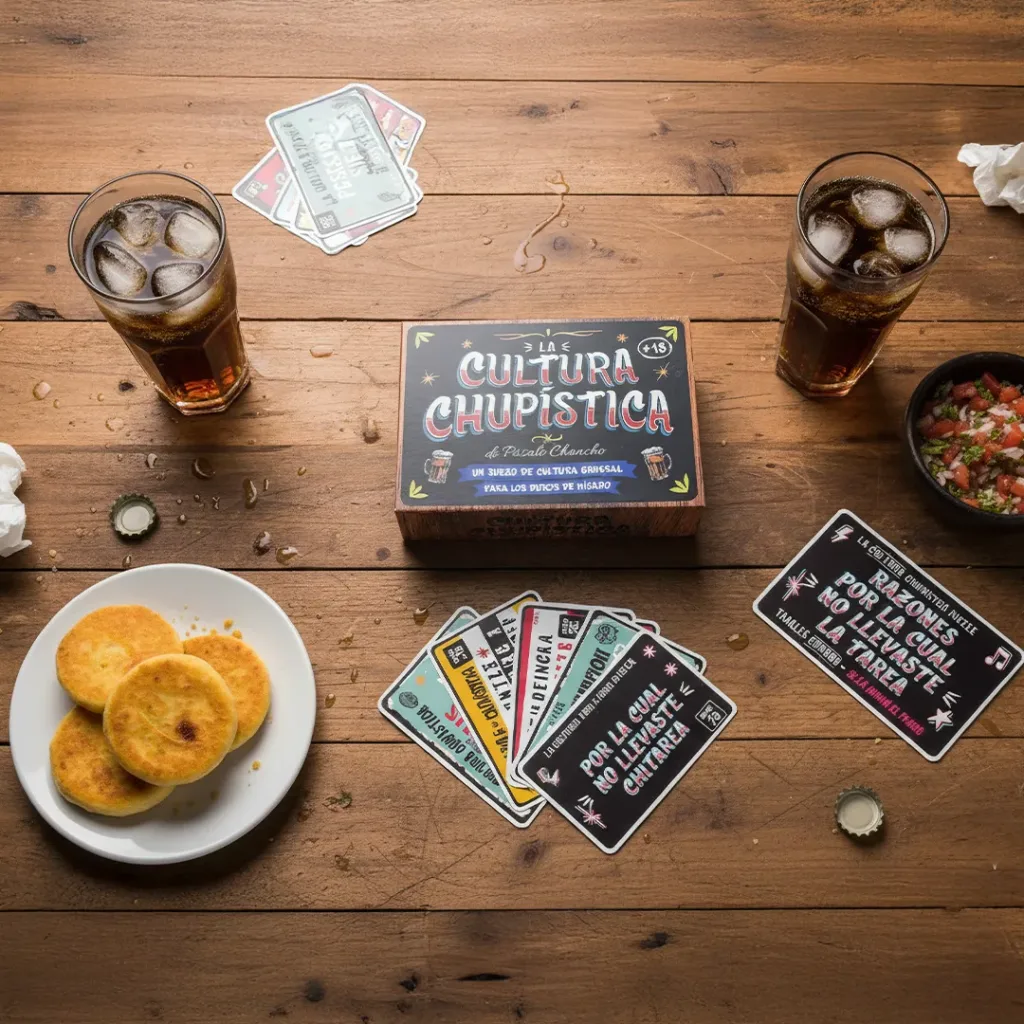 unboxing cultura chupistica de pasalo chancho sobre mesa sin texto