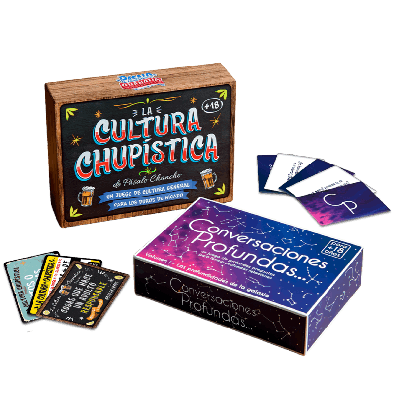 pack 2 jugadores cultura chupistica y conversaciones profundas
