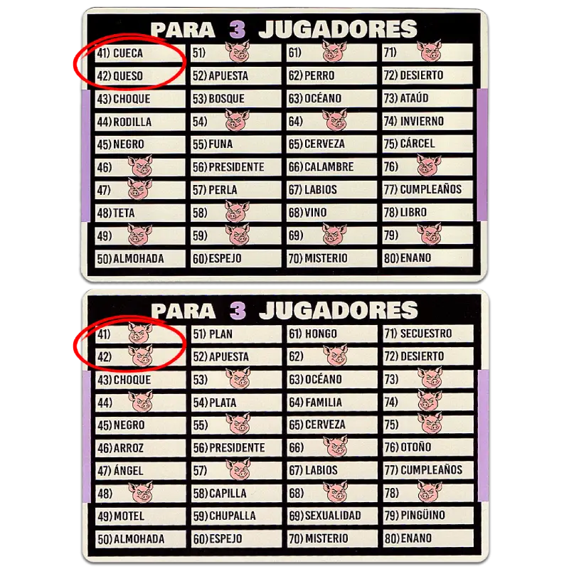 Cerdo mentiroso cartas 3 jugadores